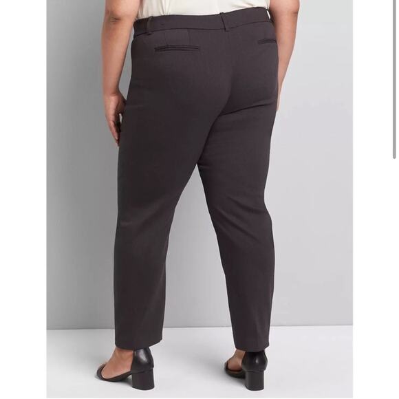 NWT Lane Bryant The Madison Straight Leg Stretch Pants in Black - Size 18 - Picture 2 of 10